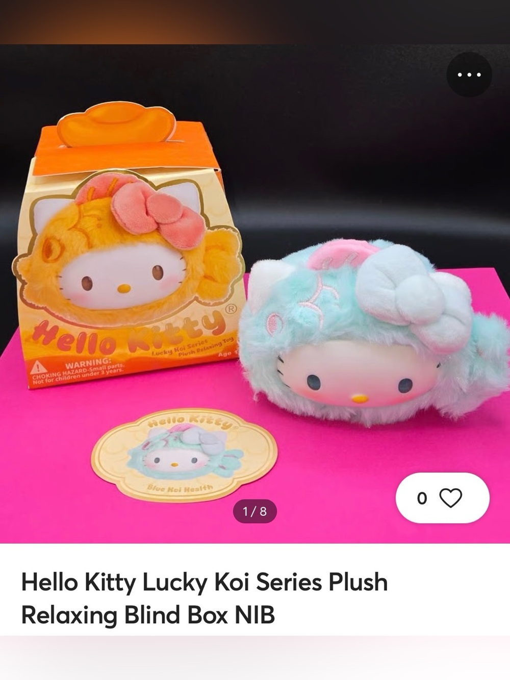 Hello Kitty Plush - Mint, Pink, White Koi Costume